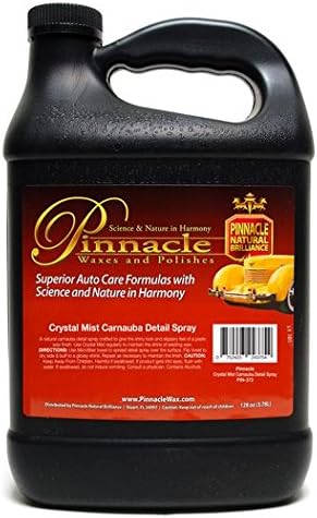 Pinnacle Natural Brilliance Crystal Mist Detail Spray | Ultra Gloss & Paint Enhancing Formula | VOC-Compliant | Safe for All Paint Surfaces | PIN-372 | 128 oz