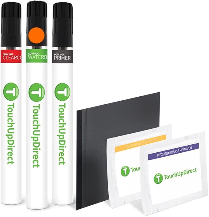 TouchUpDirect XAX Sun Blaze Pearl Compatible with Subaru Exact Match Touch Up Paint Brush - Platinum Kit