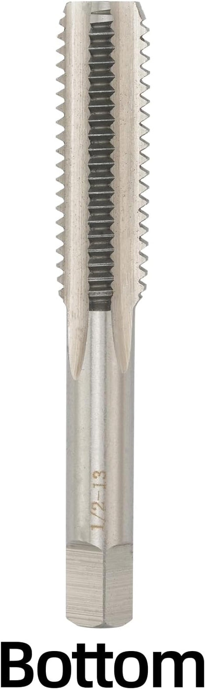 1/2"-13 UNC Hand Tap Right Hand, 1/2 x 13 Threading Hand Tap 3Pcs