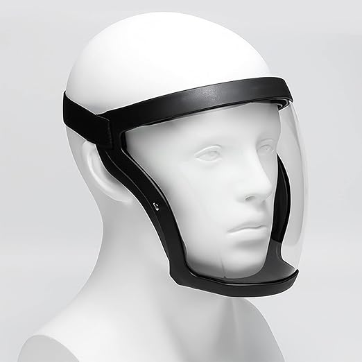 Banxian Super Protective Face Shield,Anti Fog Mask,Adult Clear Face Shield,Plastic Face Mask（Grey）