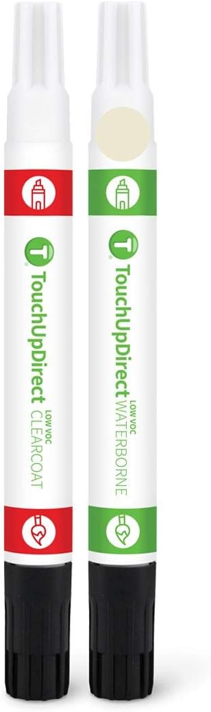 TouchUpDirect GN White Gold Compatible with Ford Exact Match Touch Up Paint Combo - Essential Kit