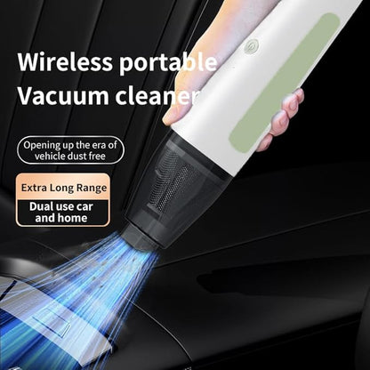 PATO Cordless Handheld Vacuum Cleaner, Mini Car Vacuum with Powerful Suction, Portable Dust Collector Glossy White.