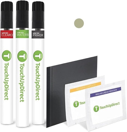 TouchUpDirect TK/M7020/M7026 Mineral Gray Metallic Compatible with Ford Exact Match Touch Up Paint Brush - Platinum Kit