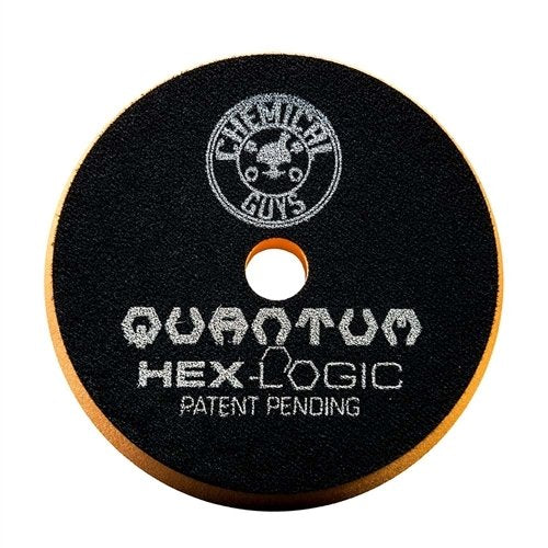 Chemical Guys BUFX112HEX6 Hex-Logic Quantum Medium-Heavy Cutting Pad, Orange (6.5 Inch Pad Made for 6 Inch Backing Plates)