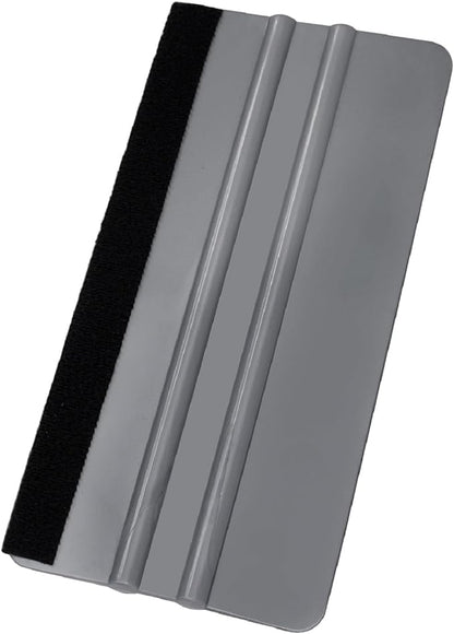 KESPEN Window Felt Squeegee, Vinyl Scraper for Window Privacy Film and Car Glass, Tint Squeegee Installation Tool Protection Scratches Film Soothing, 5.9 * 3.1 Inch, Grey