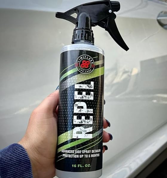 Limitless Car Care Repel Extend Protection of Waxes, Sealants, Coatings | Quick, Waterless Detailer Spray for Car Detailing | Clay Bar, Drying Aid, Si02 Spray (32oz)