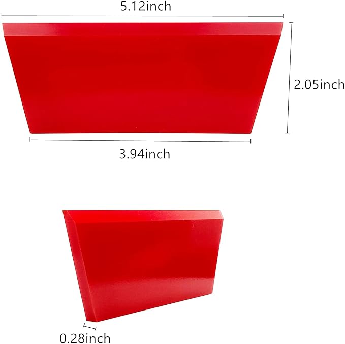CCyanzi 3-Pack Squeegee Blade Replacement, Rubber Squeegee Blades, Small, for Shower Glass, Sink, or Window Film