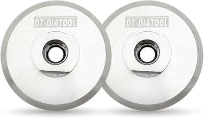 DT-DIATOOL Aluminum Backer of Polishing Pad 3 Inch 2pcs- Hook Loop Backing Pad with Arbor 5/8" 11 for 3 Inch Wet or Dry Polishing Pads