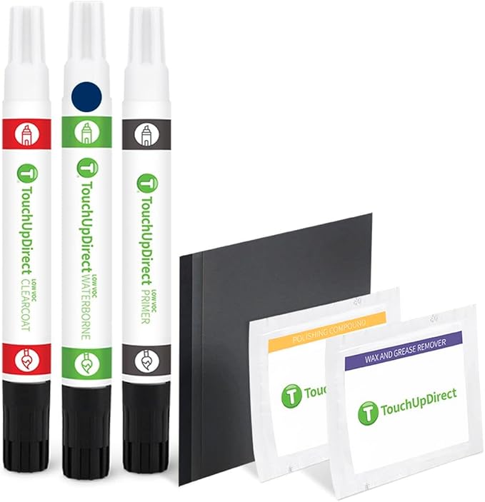 TouchUpDirect B3 Atlas Blue Compatible with Ford Exact Match Touch Up Paint Combo - Platinum Kit