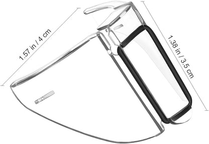 DOITOOL Safety Glasses Side Shields Pc Side Shield Flaps for Protective Eyewear Flexible Slip-on Eye Protection Covers for Glasses Lightweight 2 Pairs