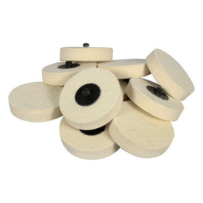BHA Polish Plus Felt Quick Change Buffing Discs - 10 Pack (3")