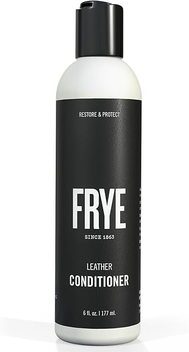 Frye Leather Conditioner – 6oz - Non-Toxic Leather Care Made in the USA | Restores & Softens Leather - Shoes, Boots, Jackets, Handbags, Purses & More
