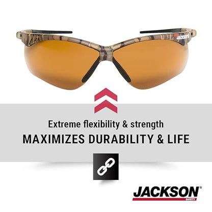 Jackson Safety SG Safety Glasses – Eye Protection for Men and Women – ANSI Z87.1 (Pack of 12)