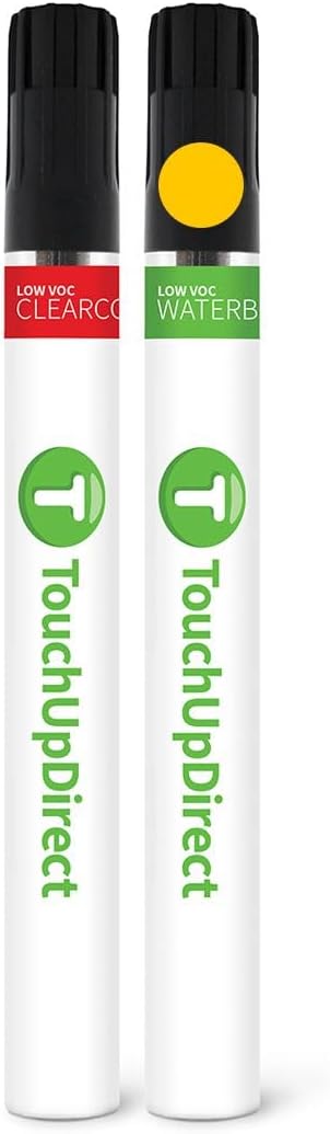 TouchUpDirect C2Z Yuzu Yellow Compatible with Toyota Exact Match Touch Up Paint Brush - Essential Kit