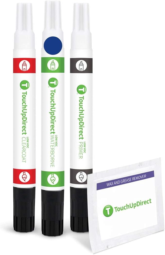 TouchUpDirect N6 Lightning Blue Compatible with Ford Exact Match Touch Up Paint Combo - Preferred Kit