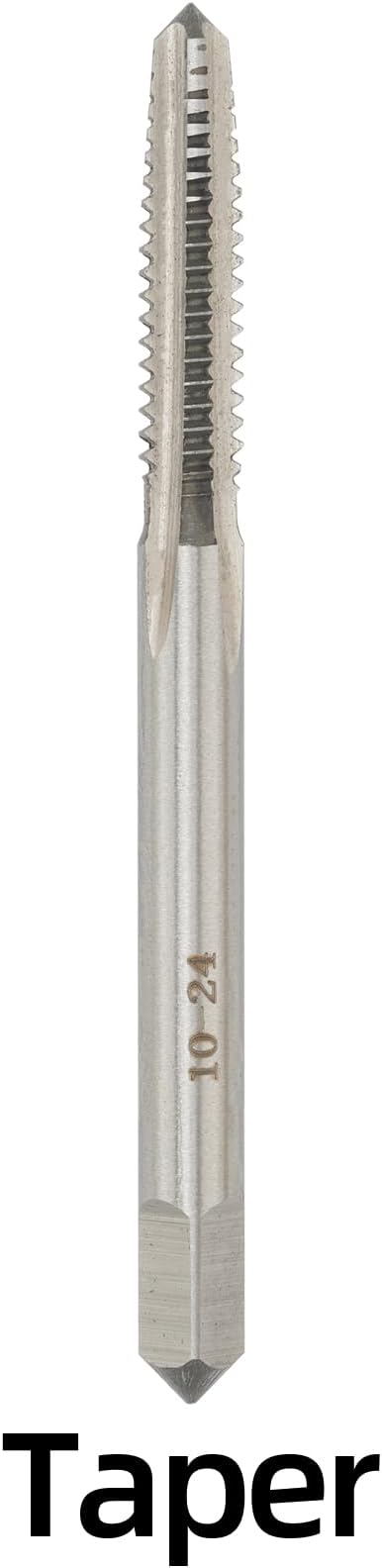 10-24 UNC Hand Tap Right Hand, 10 x 24 Threading Hand Tap 3Pcs