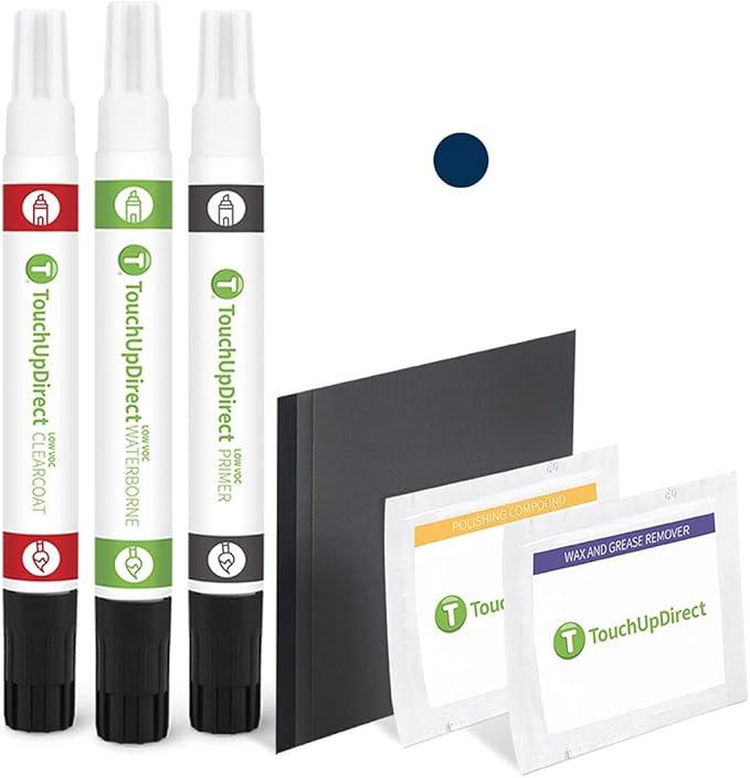 TouchUpDirect HX Antimatter Blue Compatible with Ford Exact Match Touch Up Paint Combo - Platinum Kit