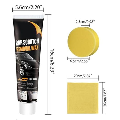 2025 New Scratch Remover for Vehicles, Car Scratch Remover, Car Scratch Repair Paste for Deep Scratches, Cars Polishing Wax Scratchs Remover Car Paint Scratch Repair Kit with Wipe and Sponge (1)