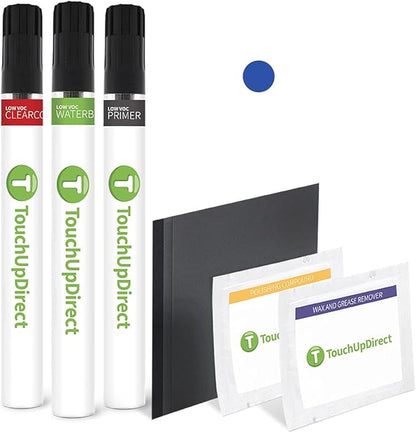 TouchUpDirect SAZ Horizon Blue Pearl Compatible with Subaru Exact Match Touch Up Paint Brush - Platinum Kit