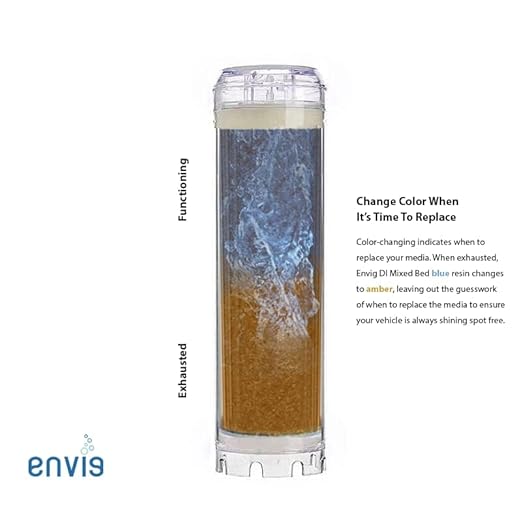 Envig CarShine Sleek Deionization Car Wash System with Bypass Valve and Color Changing DI Resin for Splotless Mobile Detailing (Assembled)