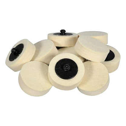 BHA Polish Plus Felt Quick Change Buffing Discs - 10 Pack (2")