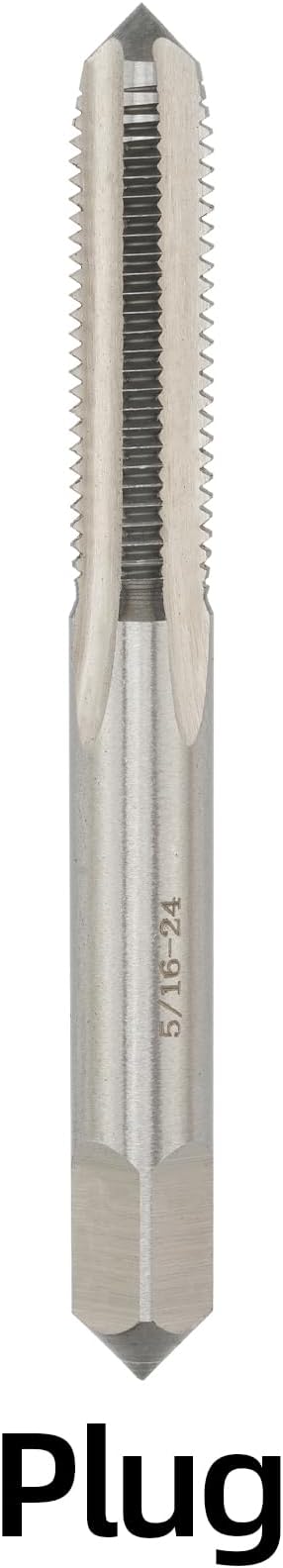 5/16"-24 UNF Hand Tap Right Hand, 5/16 x 24 Threading Hand Tap 3Pcs