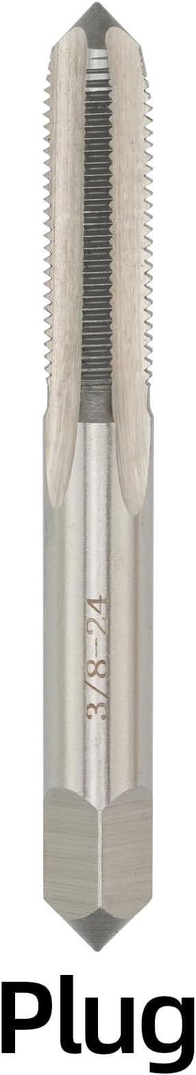 3/8"-24 UNF Hand Tap Right Hand, 3/8 x 24 Threading Hand Tap 3Pcs