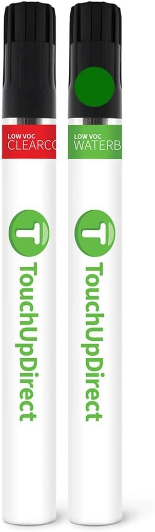TouchUpDirect 6Q7 Imperial Jade Pearl Compatible with Toyota Exact Match Touch Up Paint Brush - Essential Kit