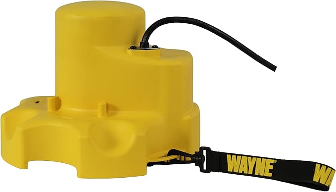 WAYNE - WaterBUG AUTO 1/4 HP 1900 GPH Auto On/Off Submersible Pump with Multi-Flo Technology - Water Removal and Transfer Pump, Yellow