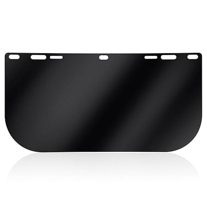 Feekoon 1 Pack Face Shield Replacement Lens, 15.5'' x 8'' Tinted Full Face Shield Compatible with Hobart 770580, Protective Safety Visor Replacement for Welding, Grinding, DIY, Cosplay Helmet