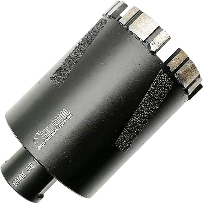 SHDIATOOL Diamond Core Drill Bits 2-1/2 Inch for Hard Stone Concrete Marble Granite Brick Laser Welded Dry or Wet Hole Saws 65mm