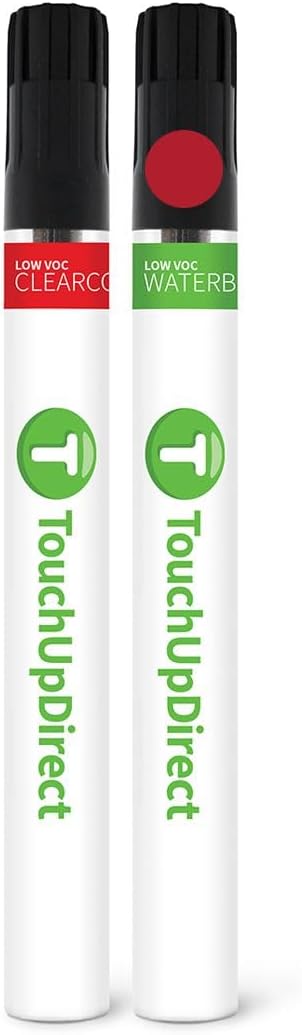 TouchUpDirect M7Y Pure Red Compatible with Subaru Exact Match Touch Up Paint Brush - Essential Kit