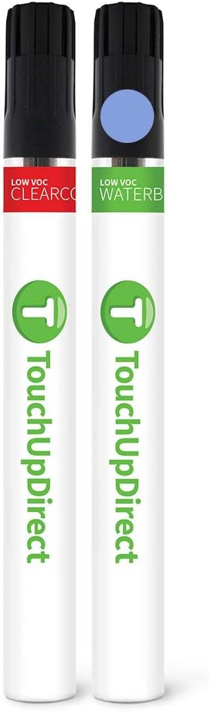 TouchUpDirect UN Steel Blue Metallic Compatible with Ford Exact Match Touch Up Paint Brush - Essential Kit