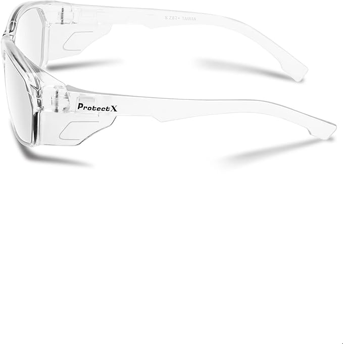 ProtectX Classic Safety Glasses, Anti-Fog Scratch Resistant Lenses, Protective Eyewear for Work, Indoor/Outdoor, ANSI Z87.1