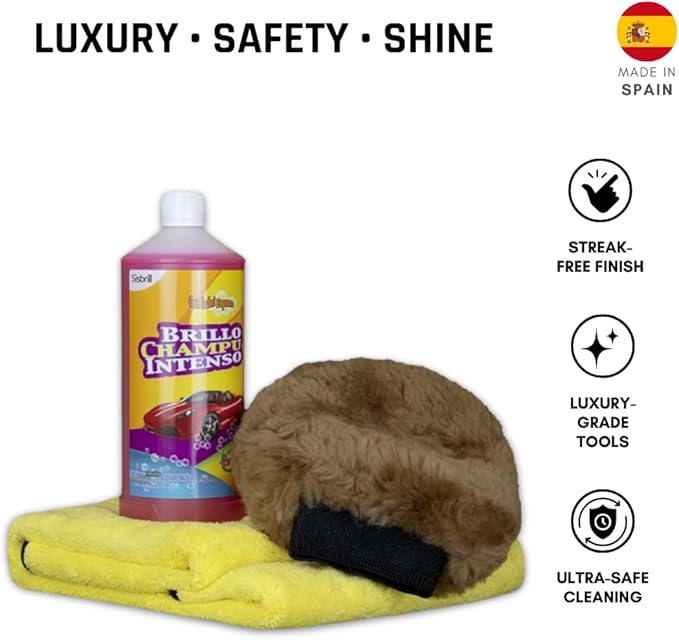 Sisbrill Premium Exterior Car Wash Kit – Complete Car Paint Cleaning & Care Set