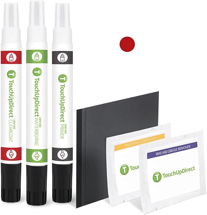 TouchUpDirect G2/M7089 Redfire Pearl Metallic Compatible with Ford Exact Match Touch Up Paint Combo - Platinum Kit