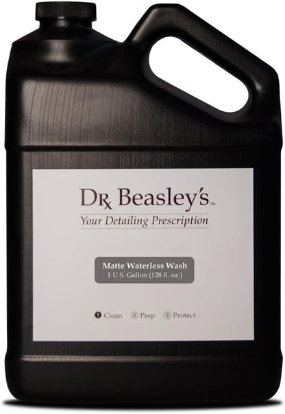 Dr. Beasley's Matte Waterless Wash 1 Gal - No Water Needed, Easily Removes Dirt & Dust, High Lubricity Formula Safe for Surfaces, Made for All Matte Finishes, Vinyl, PPF