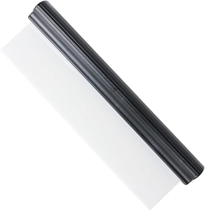 Car Squeegee 12 Inch Flexible T-Bar Water Blade, Car Drying Water Silicone Squeegee for Car, Windshield, Glass, Window, Mirror, Bathroom (Black)