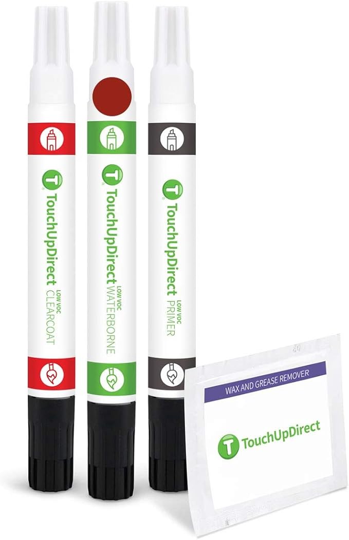 TouchUpDirect JV Sangria Red Pearl Compatible with Ford Exact Match Touch Up Paint Combo - Preferred Kit