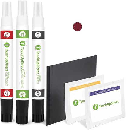TouchUpDirect M1Y Crimson Red Pearl Compatible with Subaru Exact Match Touch Up Paint Combo - Platinum Kit