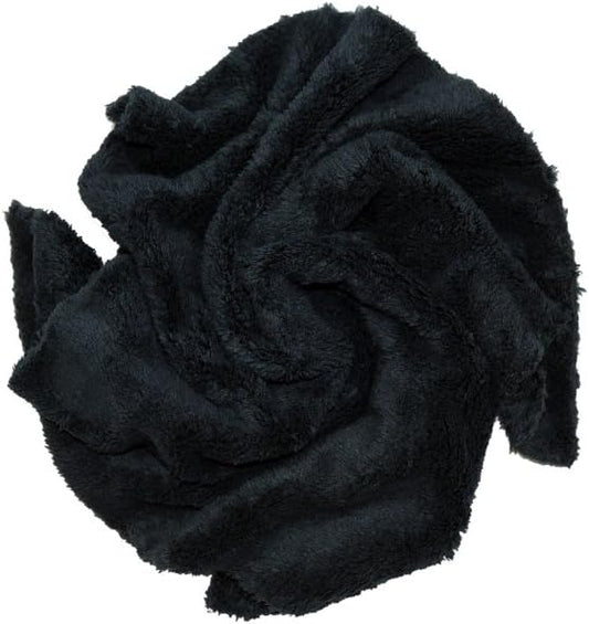 CARCAREZ Premium Microfiber Towels, Car Drying Wash Detailing Buffing Waxing Polishing Towel with Plush Edgeless Microfiber Cloth (Black)
