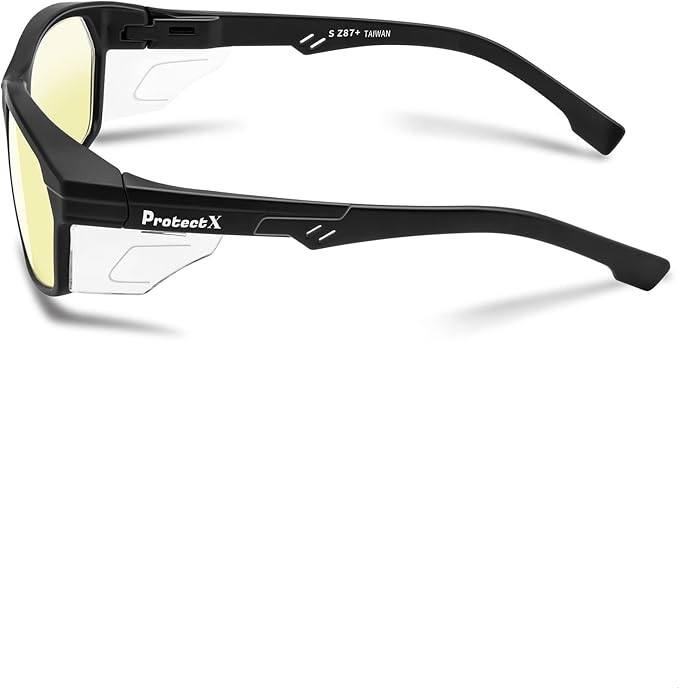 ProtectX Classic Safety Glasses, Anti-Fog Scratch Resistant Lenses, Protective Eyewear for Work, Indoor/Outdoor, ANSI Z87.1