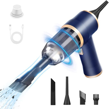 BELIBUY Handheld Car Vacuum Cleaner, Portable Cordless Mini Vacuums with Multi-Nozzles, High Power Dry Hand held Vacuum for Car, Computer, Sofa, Office, Pet, Home