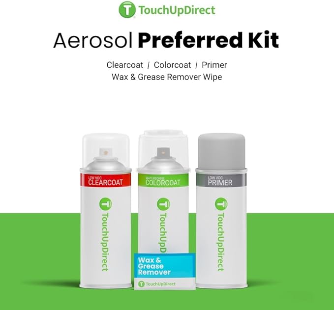 TouchUpDirect E2 Magma Red Compatible with Ford Exact Match Touch Up Paint Aerosol - Preferred Kit