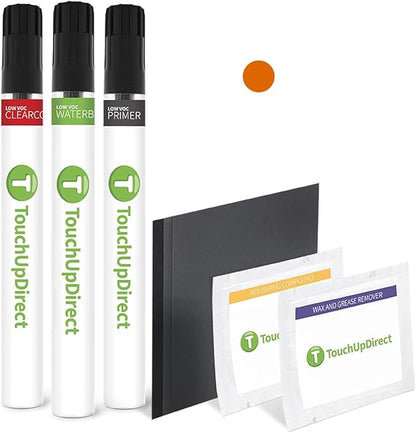 TouchUpDirect PAK Sunshine Orange Compatible with Subaru Exact Match Touch Up Paint Brush - Platinum Kit