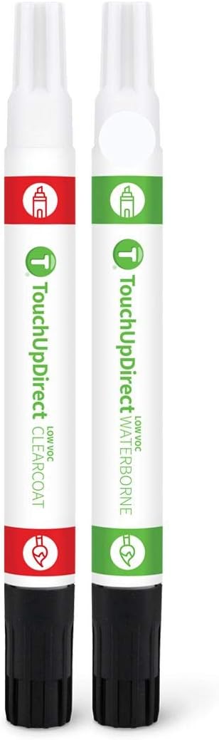 TouchUpDirect WS White Suede Compatible with Ford Exact Match Touch Up Paint Combo - Essential Kit