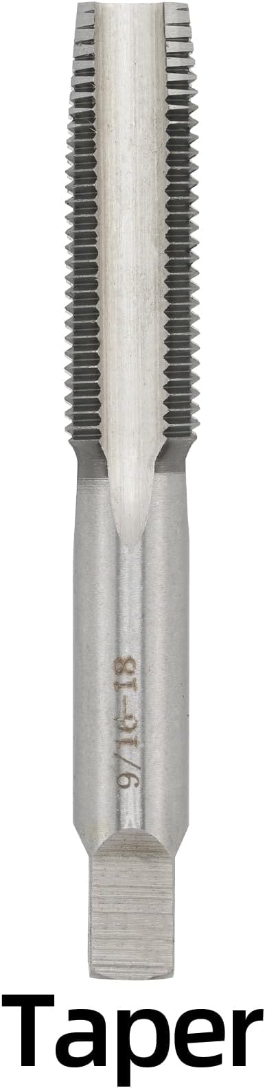 9/16"-18 UNC Hand Tap Right Hand, 9/16 x 18 Threading Hand Tap 3Pcs