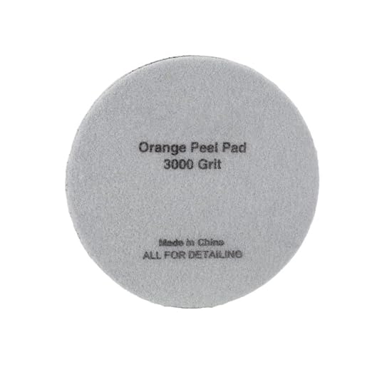 Maxshine 5.3" Universal 2-Pack Orange Peel Remover Purple Velvet Polishing Pads – 3000 Grit (135mm) – Hook & Loop for Polisher Plate – Professional Paint Refining & Detailing Pad
