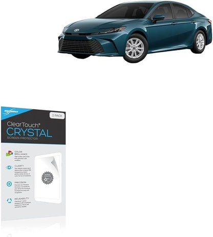 BoxWave Screen Protector Compatible with Toyota 2026 Camry Display (8 in) - ClearTouch Crystal (2-Pack), HD Film Skin - Shields from Scratches