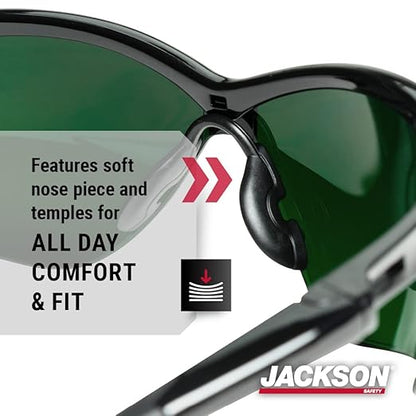 Jackson Safety SG Safety Glasses – Eye Protection for Men and Women – ANSI Z87.1 (Pack of 12)